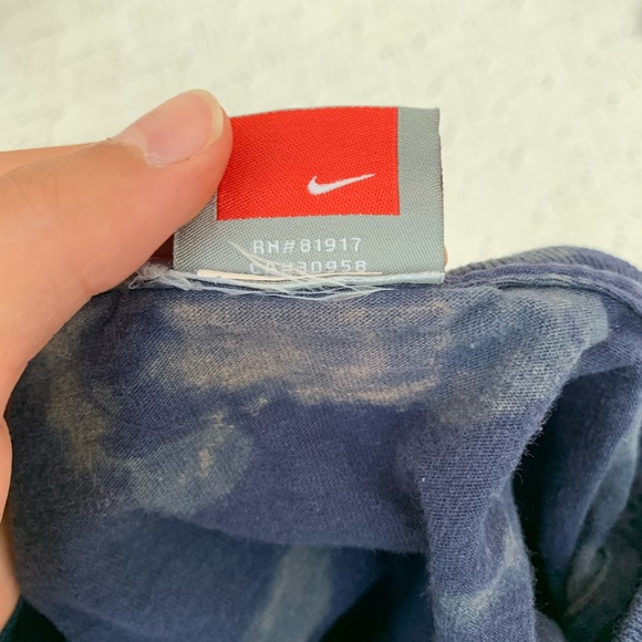 Restyled Nike Team Michigan Bleach Dyed Swirl Tee - Picture 8 of 10